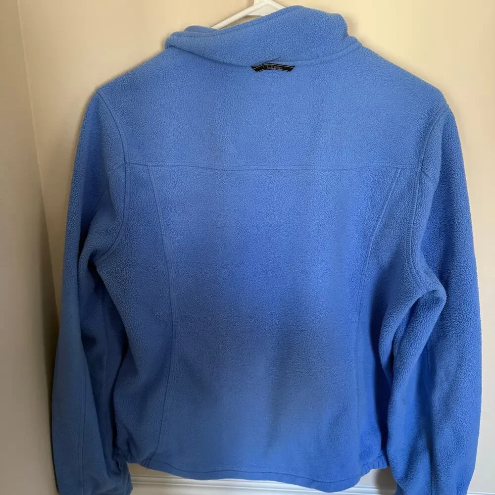 L.L. Bean 2 in 1 Black Hooded Coat and Blue Fleece Jacket Winter Outdoors - Picture 8 of 12